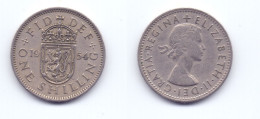 Great Britain 1 Shilling 1954 Scottish Crest - I. 1 Shilling
