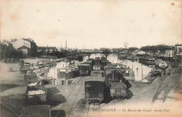 FRANCE - Roanne - Le Bassin Du Canal - Vu Du Port - Carte Postale Ancienne - Roanne