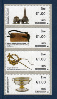 EIRE Ireland Irlande, **, Yv D 97, 98, 99, 100, Mi ATM 97 à 100, SG M 93, 94, 95, 96, Archéologie, - Franking Labels