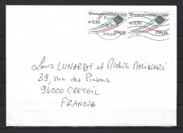 ITALIE 2019. Lettre  Pour La France, Affranchie Avec Y&T N° 3514 X 2  -  0,95 € - Datée Du 23.08.2019. VERONA CMP.  TB. - 2011-20: Storia Postale