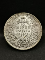 1/4 RUPEE ARGENT 1940 GEORGE VI INDE BRITANNIQUE / INDIA SILVER - Inde