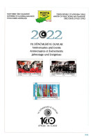 CHIPRE TURCO NORTHERN TURKISH CYPRUS ZYPERN 2022 Anniversaries And Events BROCHURE Nº 316 - Autres & Non Classés