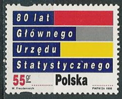 Poland Stamps MNH ZC.3573: Central Statistical Office 80 Y. - Nuevos