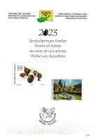 CHIPRE TURCO NORTHERN TURKISH CYPRUS ZYPERN 2023 Works Of Artists BROCHURE Nº 317 - Other & Unclassified