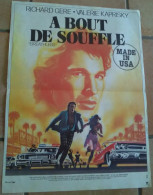 AFFICHE CINEMA FILM A BOUT DE SOUFFLE MADE IN USA + 6 PHOTO EXPLOITATION GERE McBRIDE 1983 TBE LANDI Série Aa - Affiches & Posters