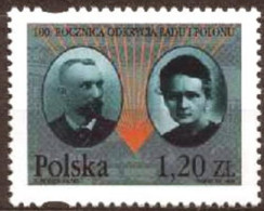 Poland Stamps MNH ZC.3578: Discovery Of Radium And Polonium 100 Y. - Ongebruikt