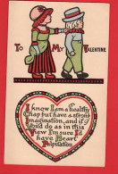 VALENTINE'S DAY ART DECO CHILDREN    TO MY VALENTINE  - Saint-Valentin