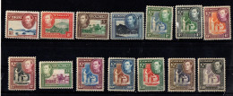 SAINT VINCENT GEORGE VI SERIE YT N°140 A 153 NEUVE ** - St.Vincent (...-1979)