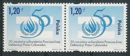 Poland Stamps MNH ZC.3588 2po: Declaration Of Human Rights 50y. (2h) - Ungebraucht