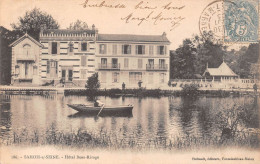 SAMOIS-sur-SEINE (Seine-et-Marne) - Hôtel Beau-Rivage - Canotage - Précurseur Voyagé 1903 (2 Scans) - Samois