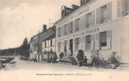 SAMOIS-sur-SEINE (Seine-et-Marne) - Restaurant Des Plâtreries - Port à L'Anguille, Wattellier-Perrier - Voyagé (2 Scans) - Samois