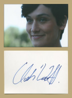 Clotilde Hesme - Actrice Française - Carte Signée En Personne + Photo - Acteurs & Comédiens