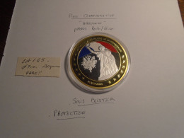 Medaille COMMEMORATIVE **LA MARSEILLAISE ** Diametre 7 Cm ++ 130 Grammes   SUPERBE Neuve Dans Sa Protection 9 Photos - Gedenkmünzen