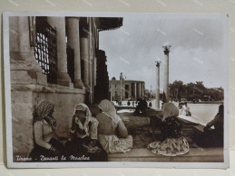 Albania Italian Occupation. Tirana Davanti La Moschea. Woman In Ethnic Dress In Front Of Mosque. 1940. Vesim Kokalari - Albanie