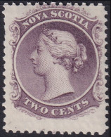 Nova Scotia 1860 Sc 9  MLH* Whitish Paper - Unused Stamps