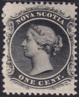 Nova Scotia 1860 Sc 8a  MH* Whitish Paper - Unused Stamps