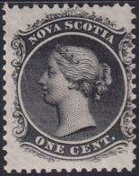 Nova Scotia 1860 Sc 8a  MH* Whitish Paper - Neufs