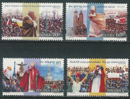 Poland Stamps MNH ZC.3620-23 Poj: Pope John Paul II - Nuevos