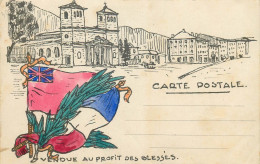 CARTE POSTALE   " Vendue Au Profit Des Blessés " - Patrióticos