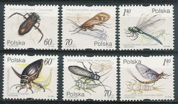 Poland Stamps MNH ZC.3632-37: Aquatic Insects - Nuevos