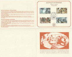 Bophuthatswana - 1978 - Taung Stone Works, Semi Precious Stones - First Day Collectors Small Card - Bofutatsuana