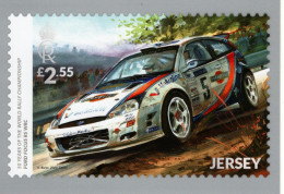 Ford Focus RS WRC -  50 Years Of The World Rally Championship  - Jersey PHQ Postcard - Rallyes
