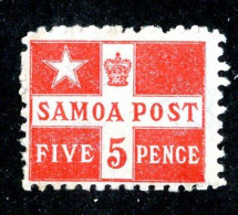 8142 BCXX 1895 Samoa Scott # 23a P.11 MLH* (offers Welcome) - Samoa