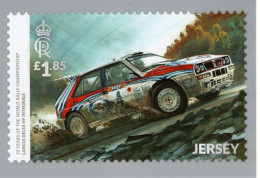 Lancia Delta HF Integrale -  50 Years Of The World Rally Championship  - Jersey PHQ Postcard - CPM - Rally