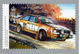 Audi Quattro A2 Rallye-  50 Years Of The World Rally Championship  - Jersey PHQ Postcard - CPM - Rallye