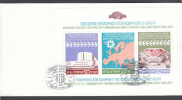 Bulgaria 1987 - Conference On Security And Cooperation In Europe(KSZE), Mi-Nr. Bl. 176A, FDC - FDC