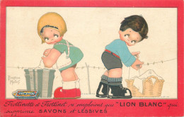 MALLET Béatrice  Carte Publicitaire LION BLANC - Mallet, B.