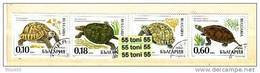 1999 Fauna TURTLES -TORTOISE 4 V. .– Used (O) Oblitere BULGARIA / Bulgarie - Oblitérés