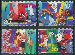 Poland Stamps MNH ZC.3706-09: Sport Olympic Games Sydney 2000 - Nuovi