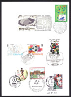 Large Card Various Stamps World Cup Soccer FDC Cancel - Autres & Non Classés