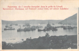 GRECE - Panorama De L'escadre Française Dans Le Golfe De Livadi - Carte Postale Ancienne - Grecia