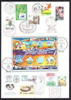 Large Card Various Stamps World Cup Soccer FDC Cancel - Andere & Zonder Classificatie