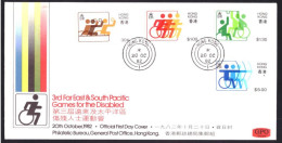 Hong Kong 404 T/m 407 Sports For Disabled FDC (1982) - FDC