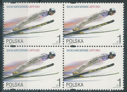 Poland Stamps MNH ZC.3730 III 4x: Sport Adam Malysz (4x) - Unused Stamps