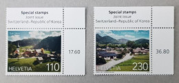 SWITZERLAND 2023 NATURE Views (Joint Issue With Korea Republic) - Fine Set MNH - Ongebruikt