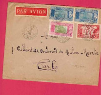Lettre Par Avion De 1938 Pour Monaco - YT N° 110,113 En Paire Et 123 - Exposition Internationale De Paris - Lettres & Documents