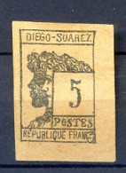 150124  COLONIES FRANCE DIEGO SUAREZ  N° 7  Réimpression Ancienne Sans Gomme - Neufs