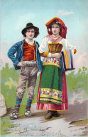 ITALIE - Costumes Italiens  - Illustration - Folklore - Carte Postale Ancienne - Other & Unclassified