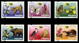 Poland Stamps MNH ZC.3746-51: Endangered Species - Ungebraucht