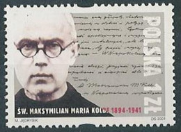 Poland Stamps MNH ZC.3754: Maksymilian Kolbe 60 Y. - Neufs