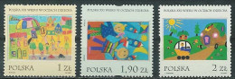 Poland Stamps MNH ZC.3771-73: Poland In The Eyes Of A Child - Unused Stamps