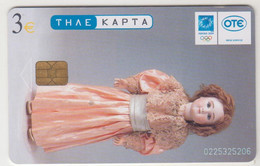 GREECE - Child Doll , X1633, 3 € , Tirage 250.000, 05/03, Used - Grecia