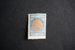 (T1) Portugal 1899/1910 - Union Of Portuguese Civil Shooters Stamp 7 - MH - Ungebraucht