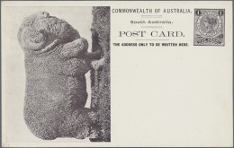 South Australia - Postal Stationery: 1908, 1d Brown-black QV Postcard Scenic Iss - Other & Unclassified