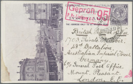 South Australia - Postal Stationery: 1908/1917, 1d Black QV Postcard Scenic Issu - Autres & Non Classés