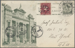 South Australia - Postal Stationery: 1909 (31.3.), QV 1d Pictorial Stat. Postcar - Sonstige & Ohne Zuordnung